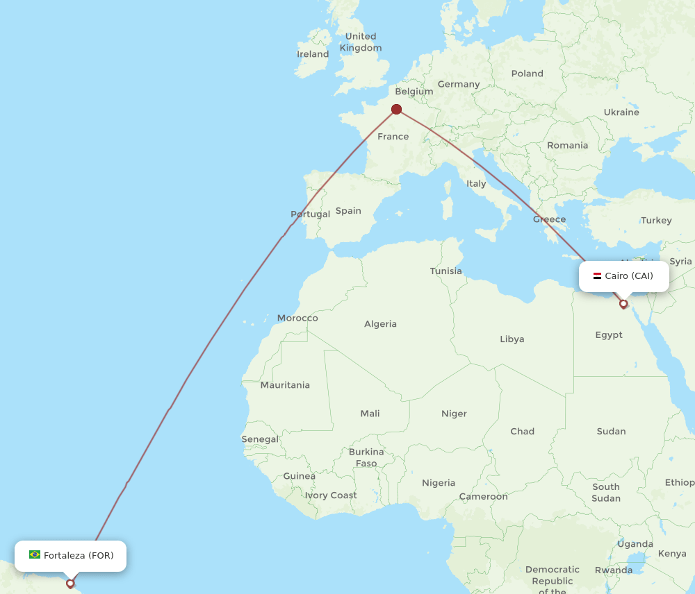 CAI-FOR flight routes