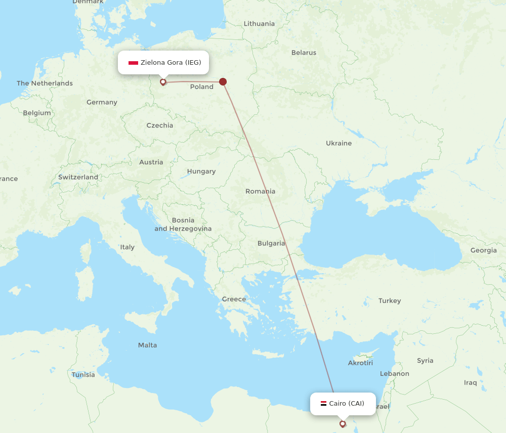 CAI-IEG flight routes