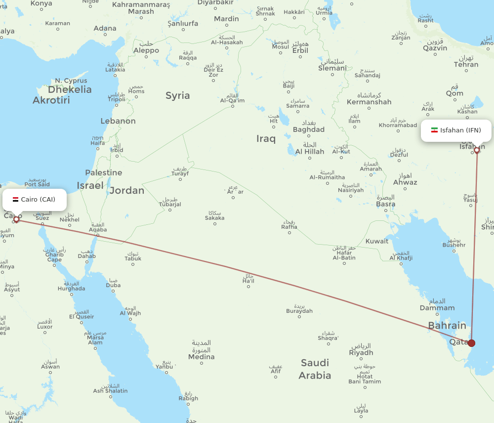 CAI-IFN flight routes