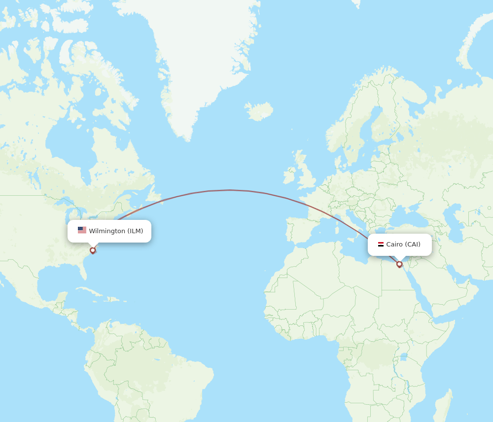 CAI-ILM flight routes