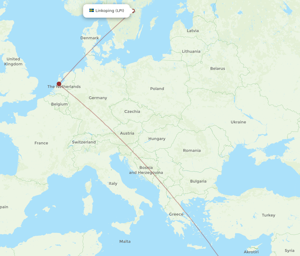 CAI-LPI flight routes