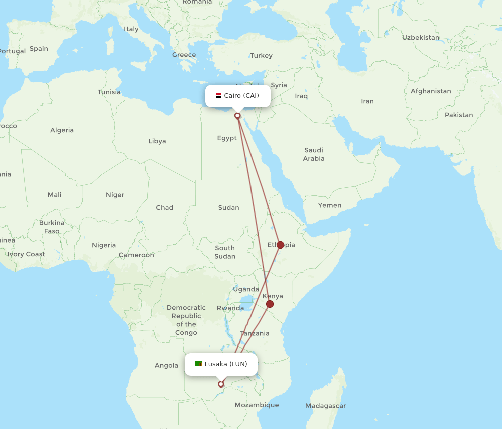 CAI-LUN flight routes