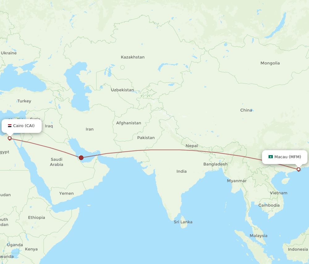 CAI-MFM flight routes