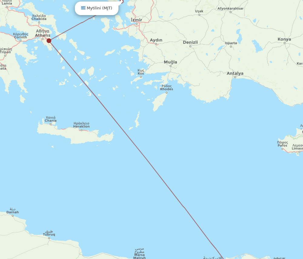 CAI-MJT flight routes