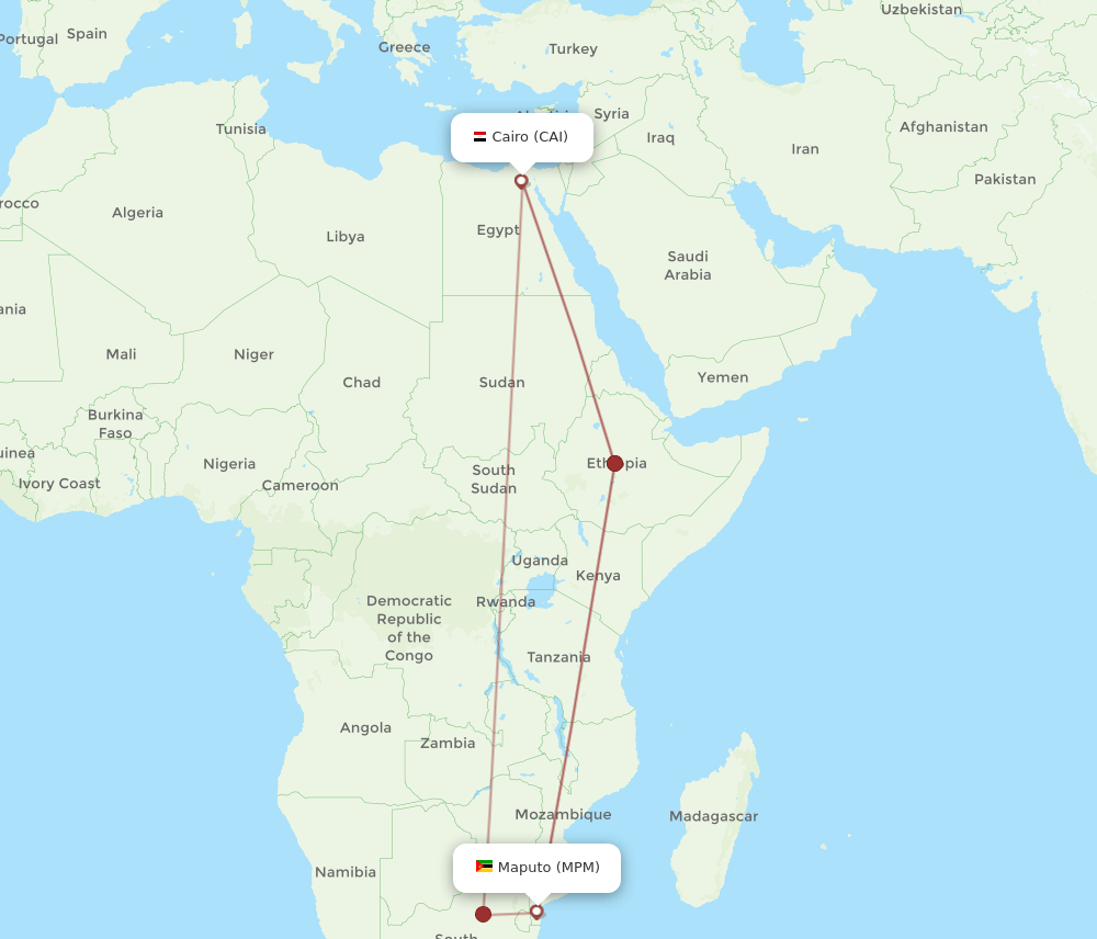CAI-MPM flight routes