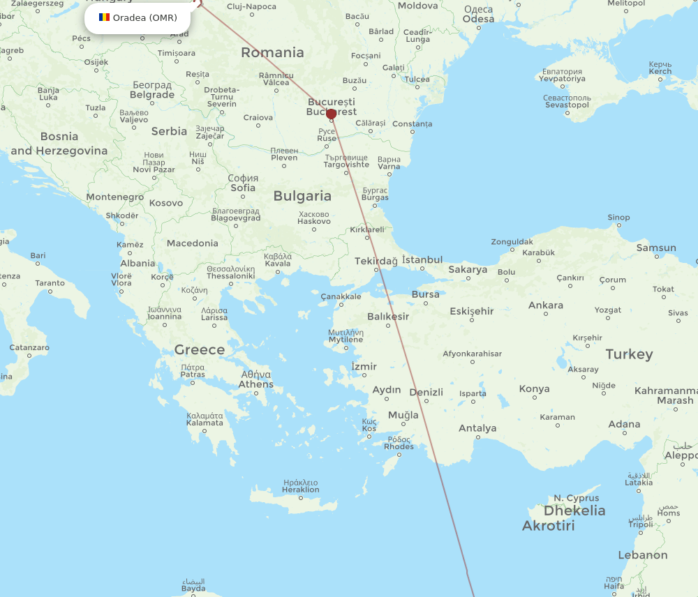 CAI-OMR flight routes