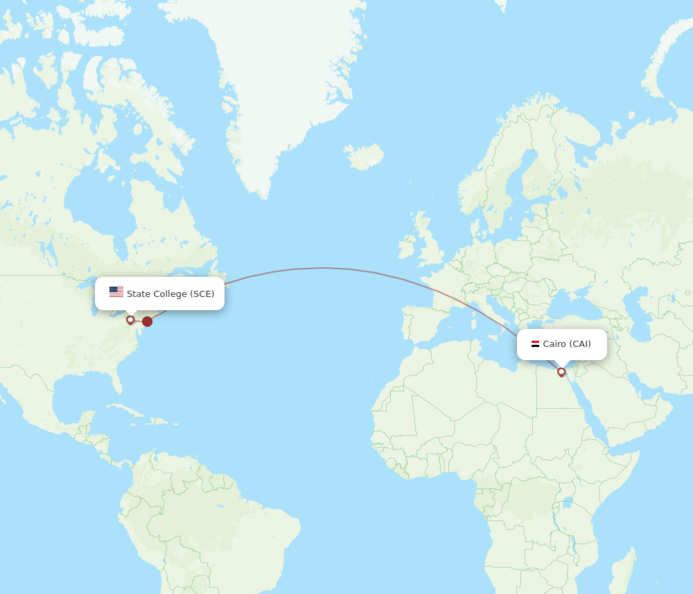 CAI-SCE flight routes