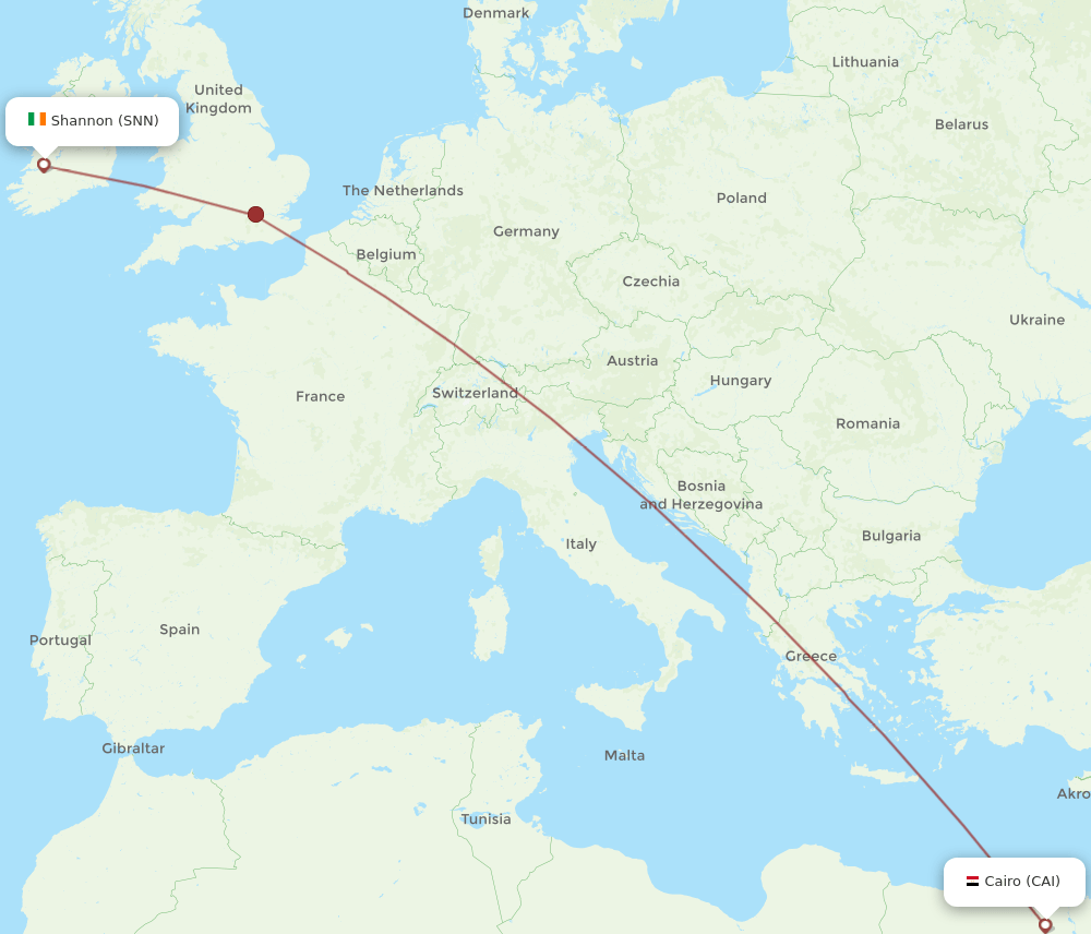 CAI-SNN flight routes