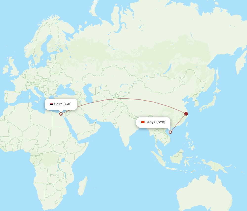 CAI-SYX flight routes
