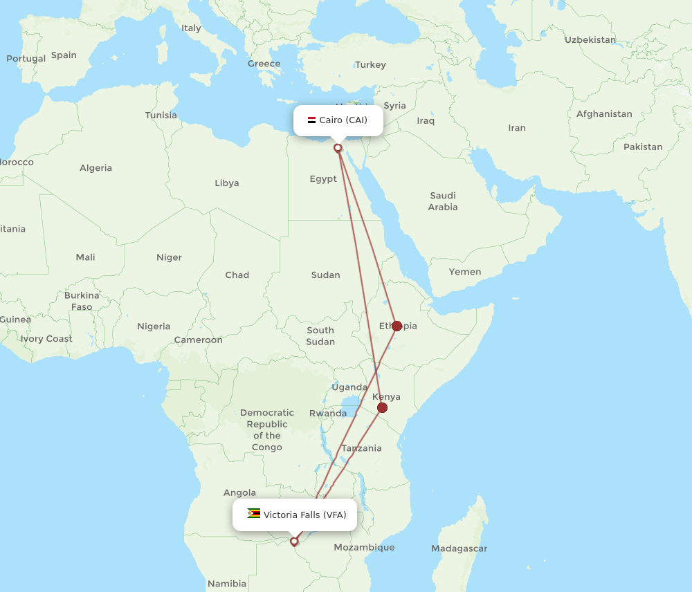 CAI-VFA flight routes