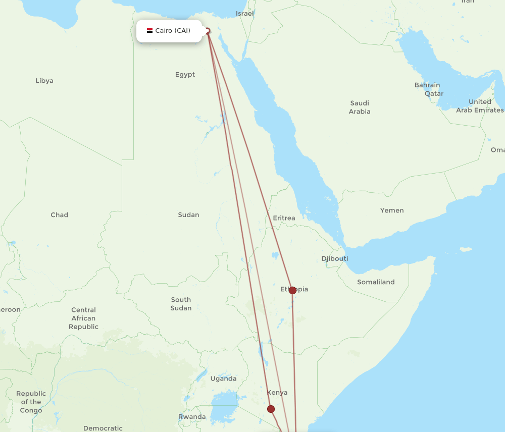 CAI-ZNZ flight routes