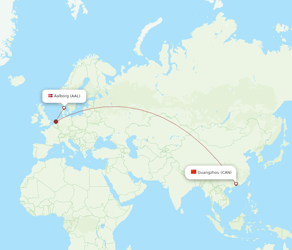 CAN-AAL flight routes