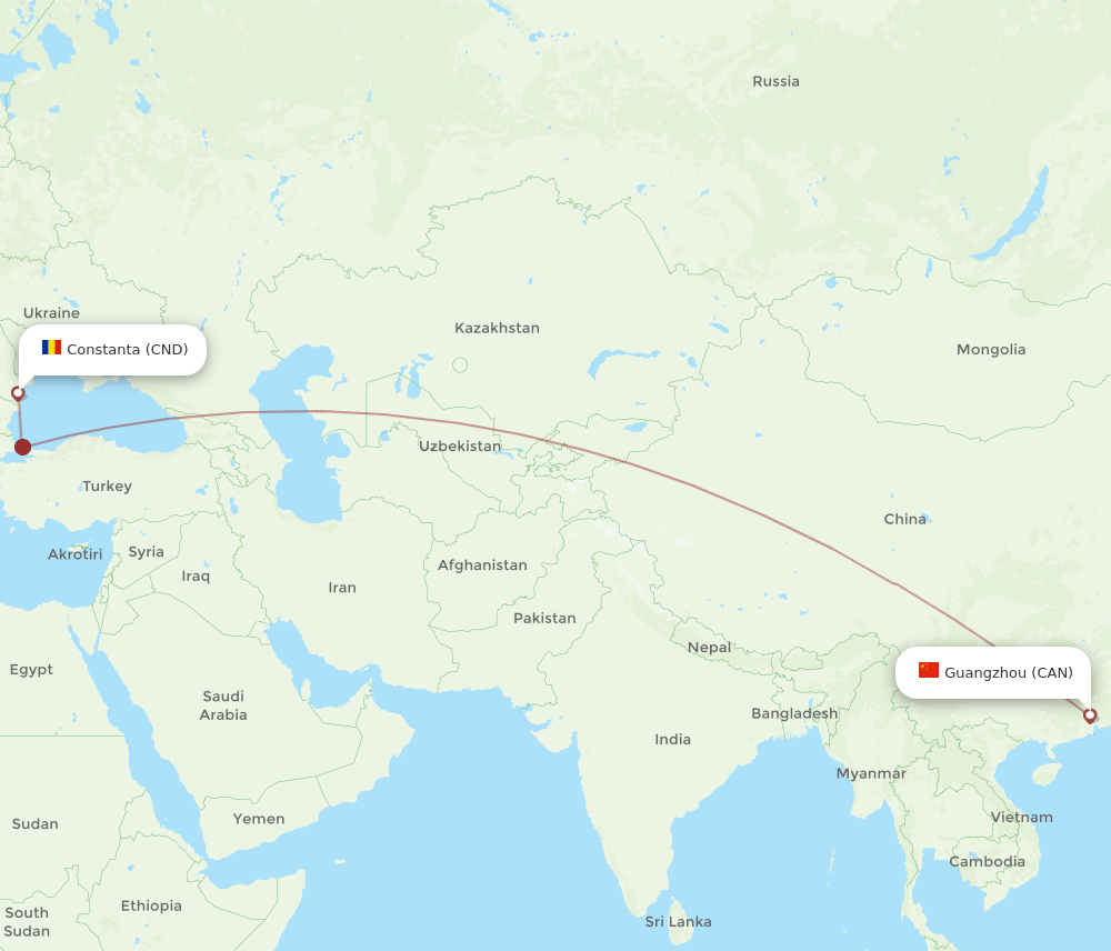 CAN-CND flight routes