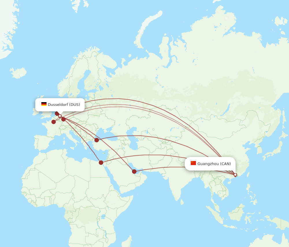 CAN-DUS flight routes