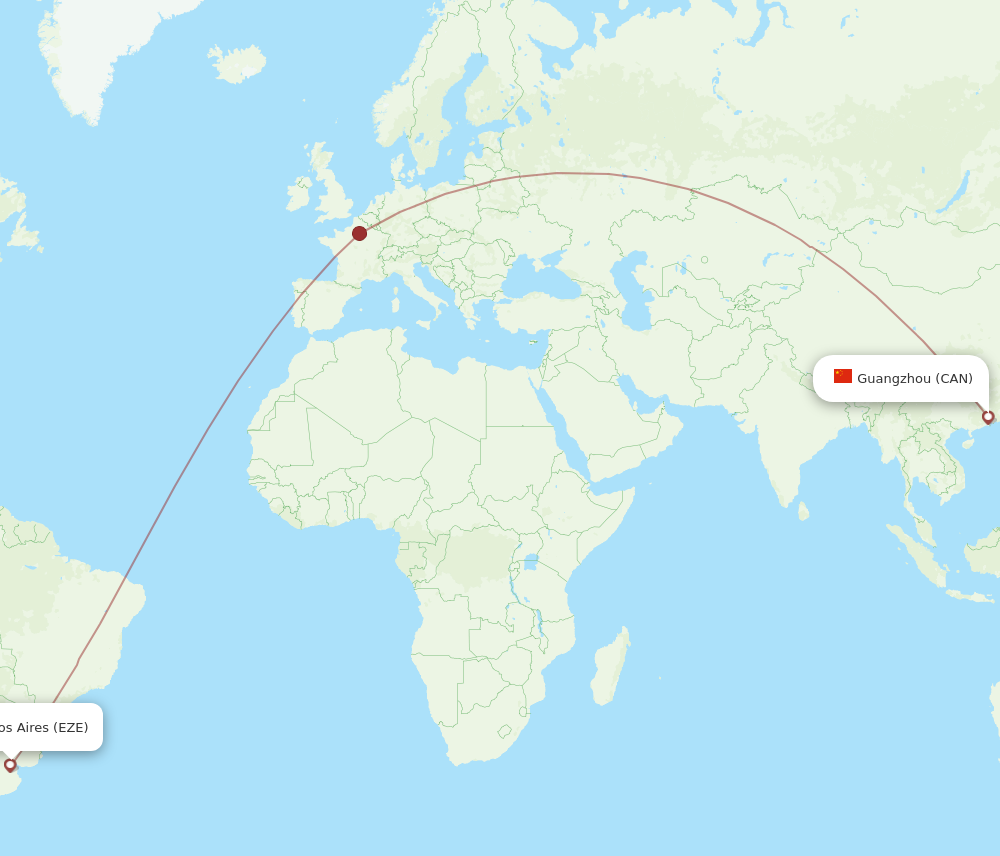 CAN to EZE flights and routes map