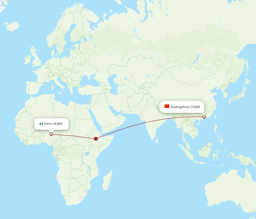 CAN-KAN flight routes