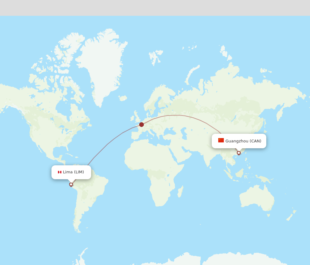 CAN-LIM flight routes