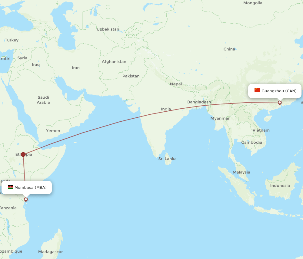 CAN-MBA flight routes