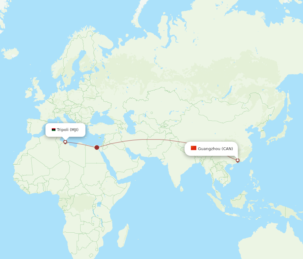 CAN-MJI flight routes