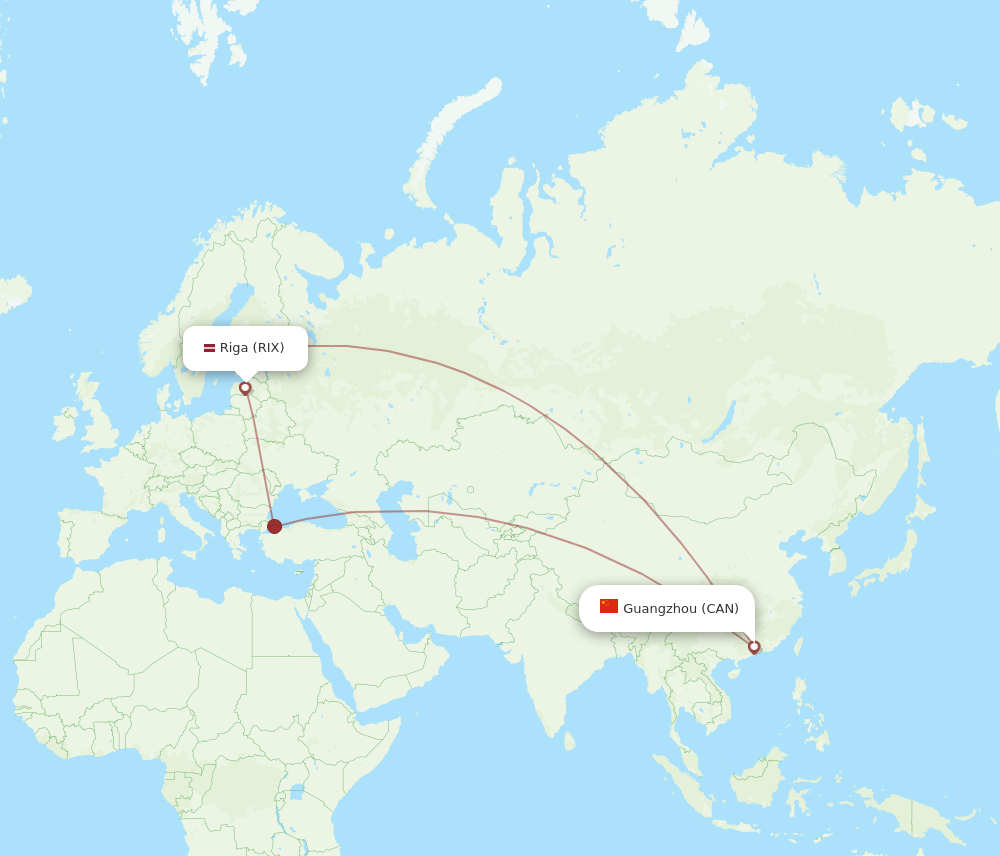 CAN-RIX flight routes