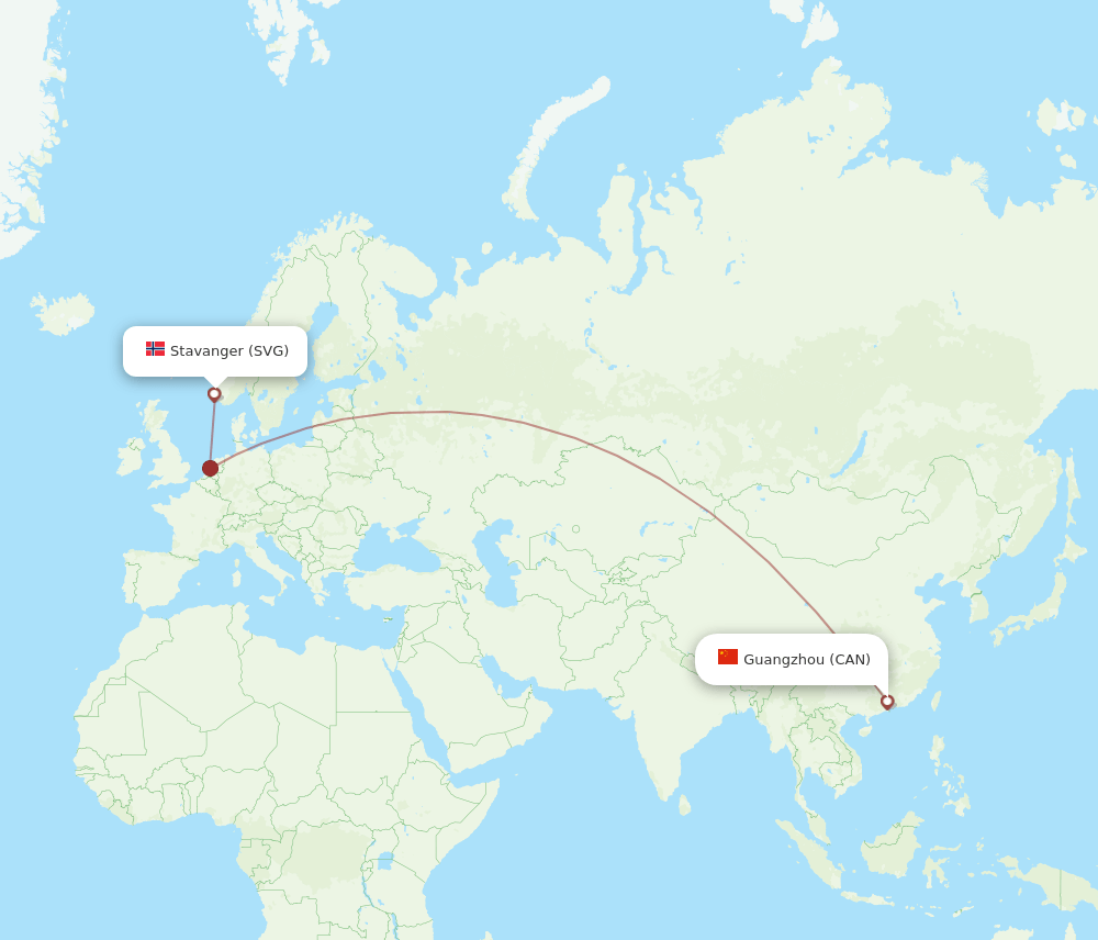 CAN-SVG flight routes