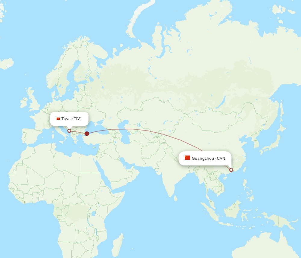 CAN-TIV flight routes