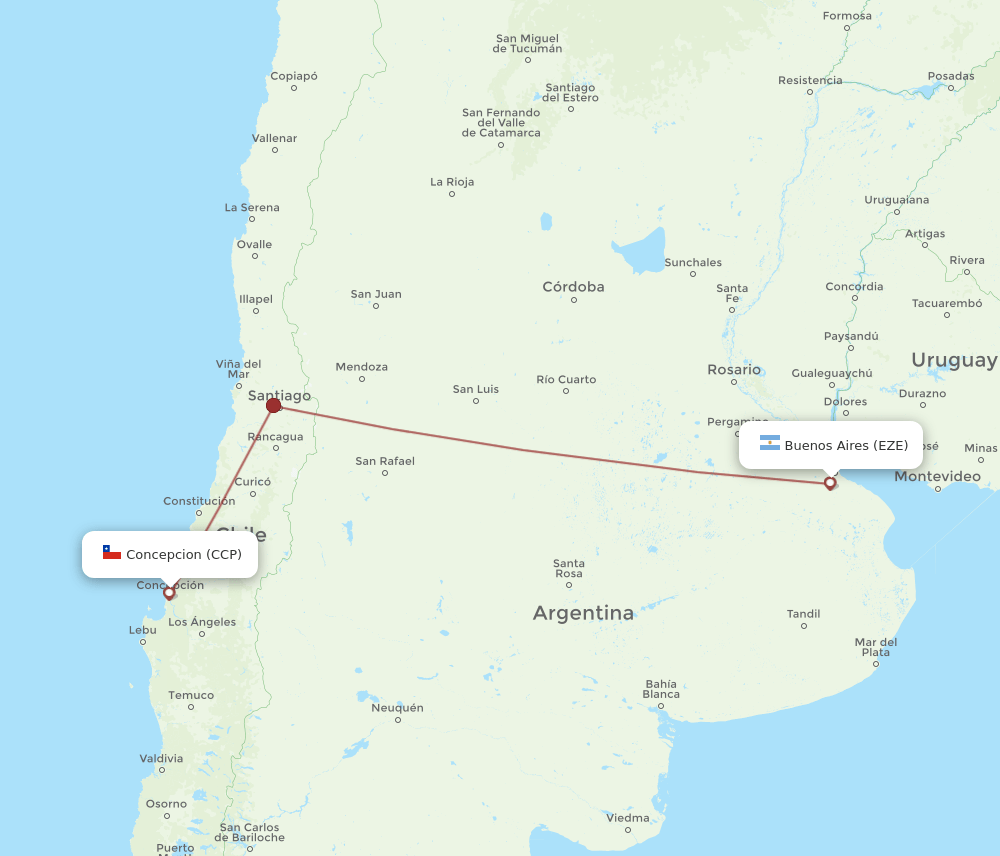 CCP-EZE flight routes