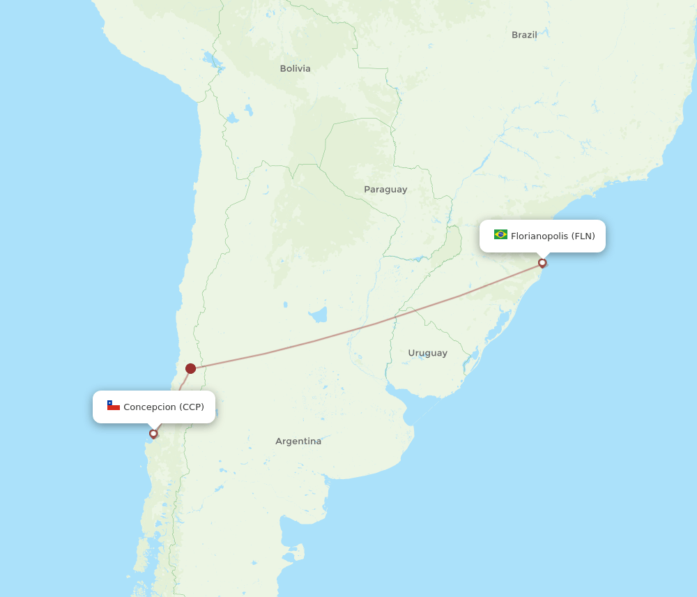CCP-FLN flight routes