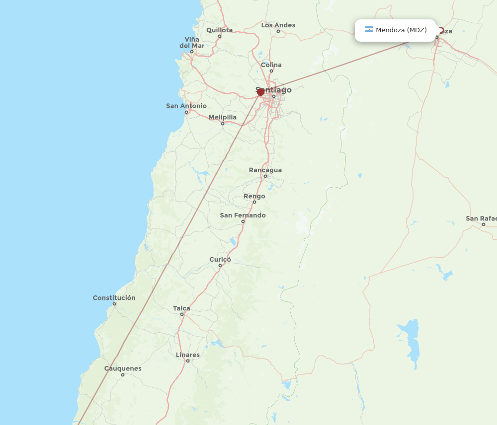 CCP-MDZ flight routes