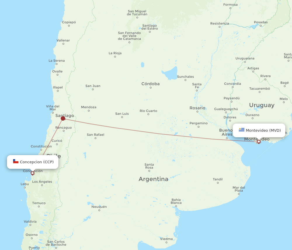 CCP-MVD flight routes