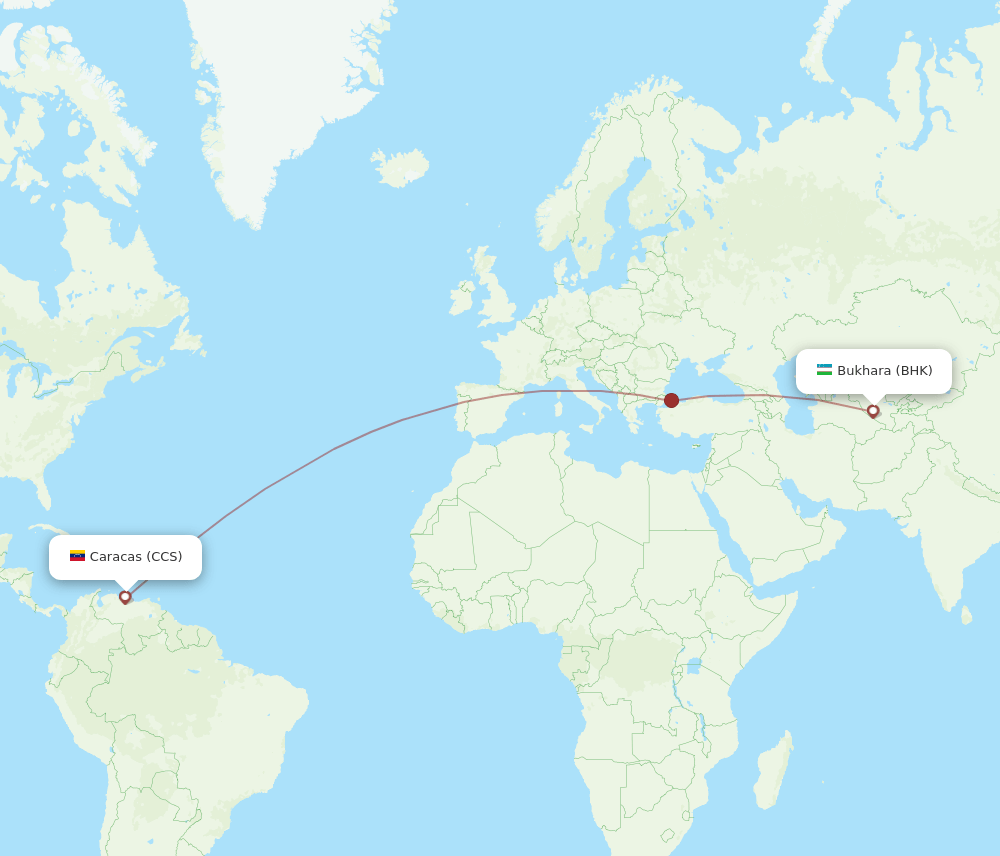 CCS-BHK flight routes