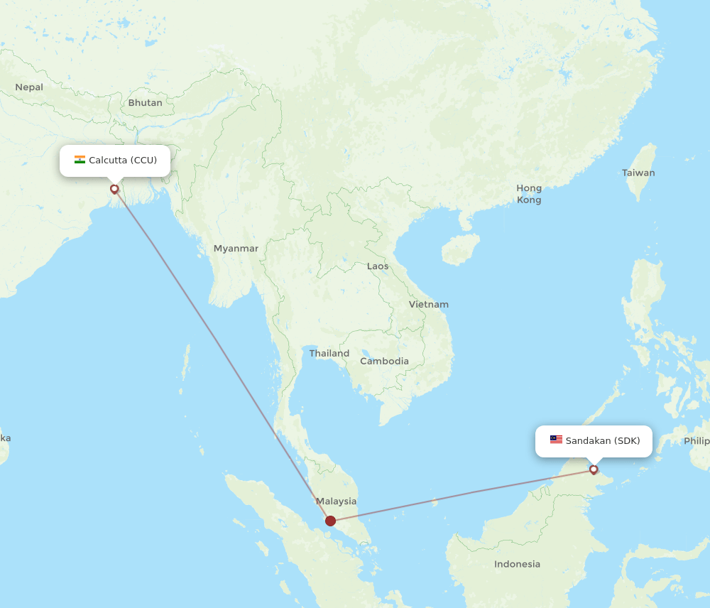CCU-SDK flight routes