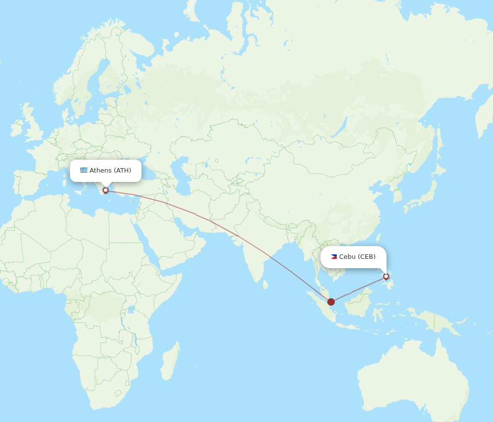 CEB-ATH flight routes