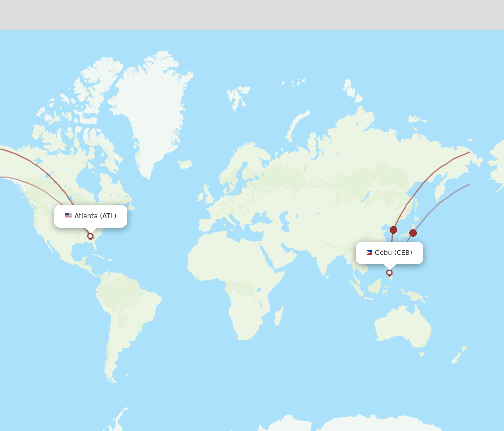 CEB-ATL flight routes