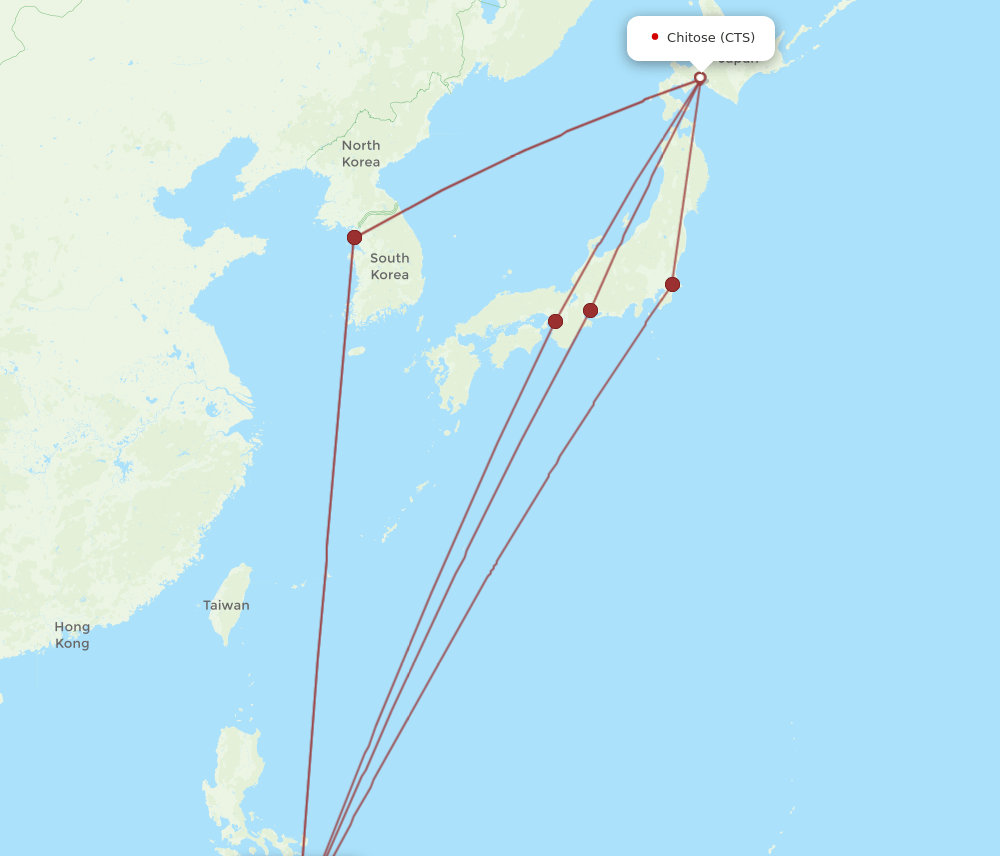 CEB-CTS flight routes