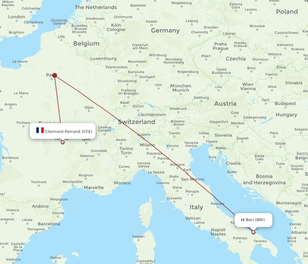 CFE-BRI flight routes