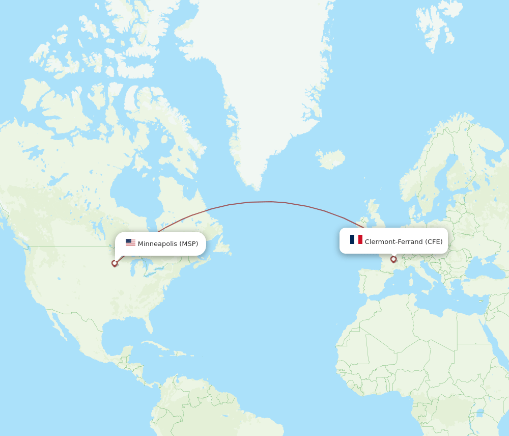 CFE-MSP flight routes