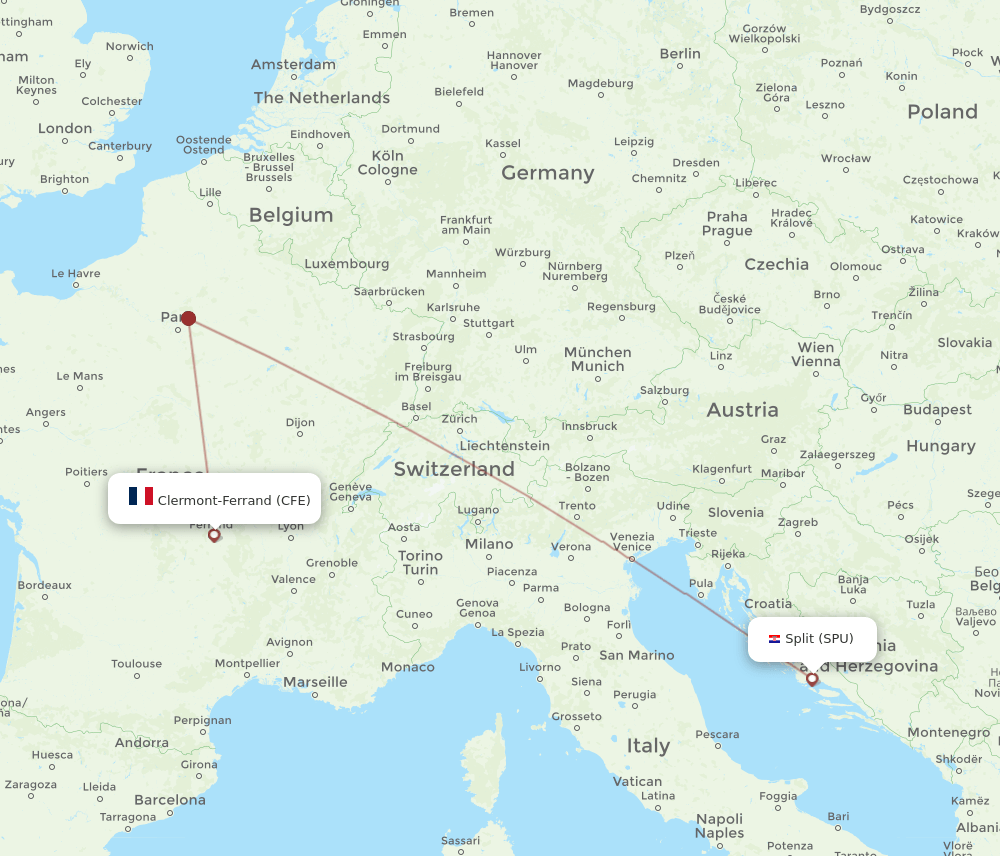 CFE-SPU flight routes