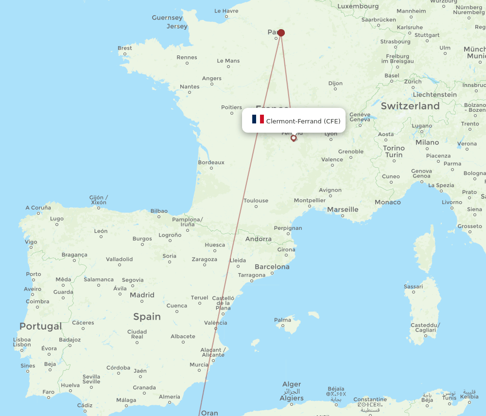 CFE-TLM flight routes