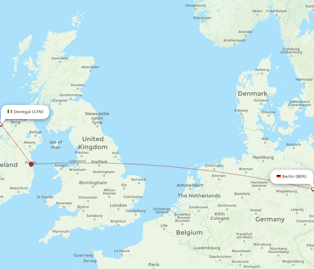 CFN-BER flight routes