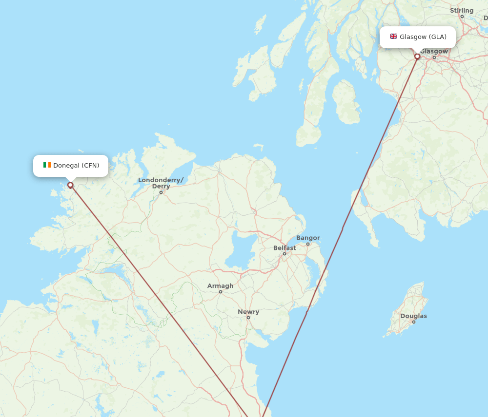 CFN-GLA flight routes