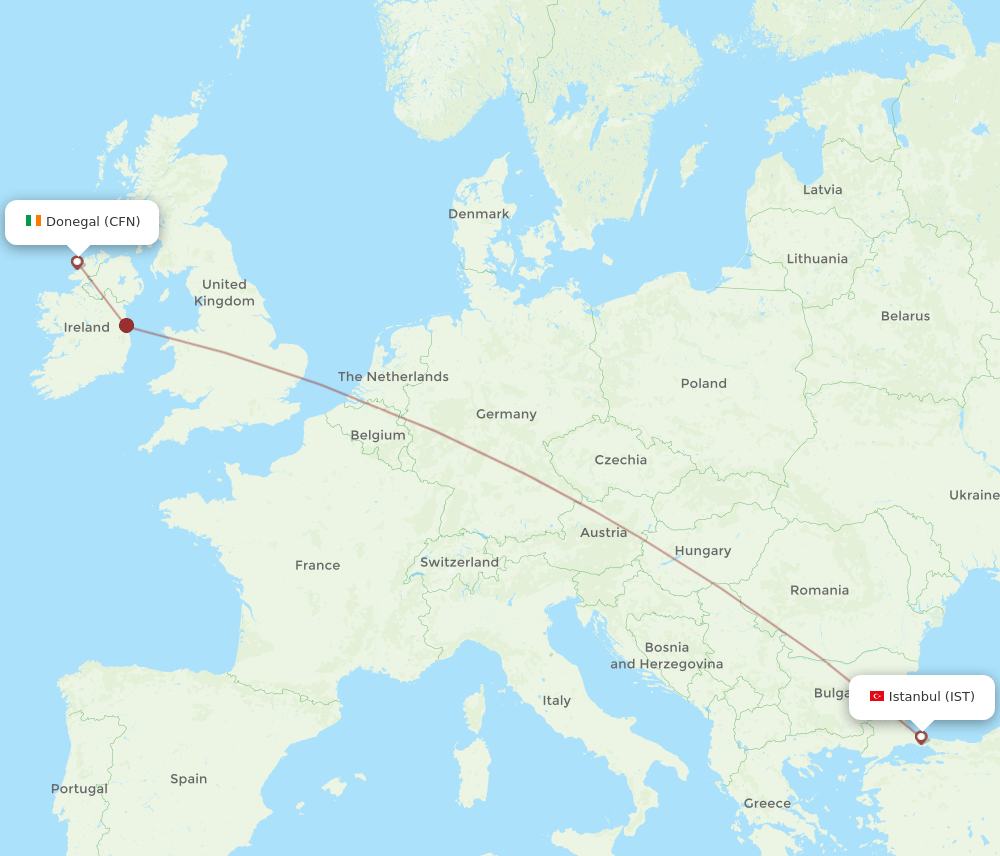 CFN-IST flight routes