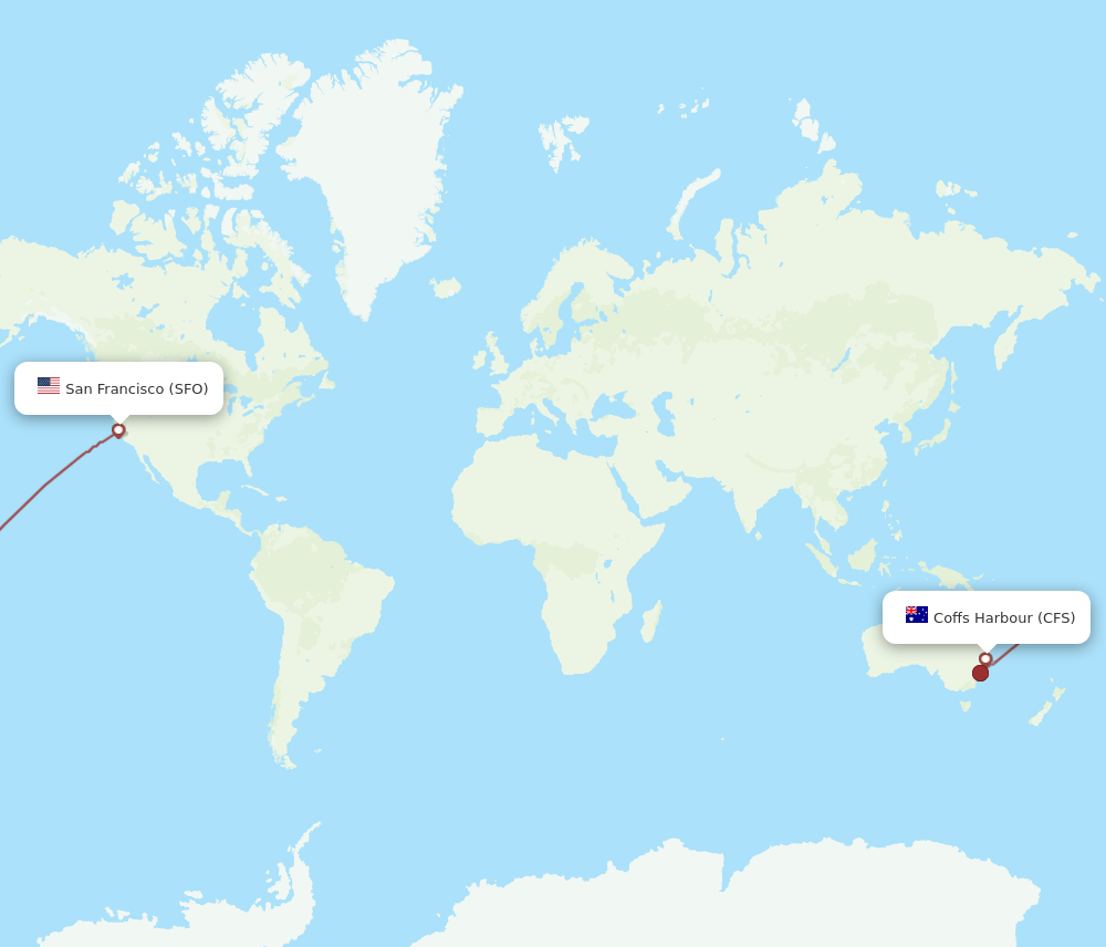CFS-SFO flight routes