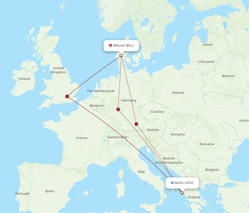 CFU-BLL flight routes