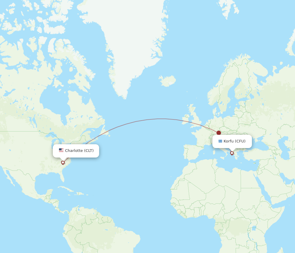 CFU-CLT flight routes