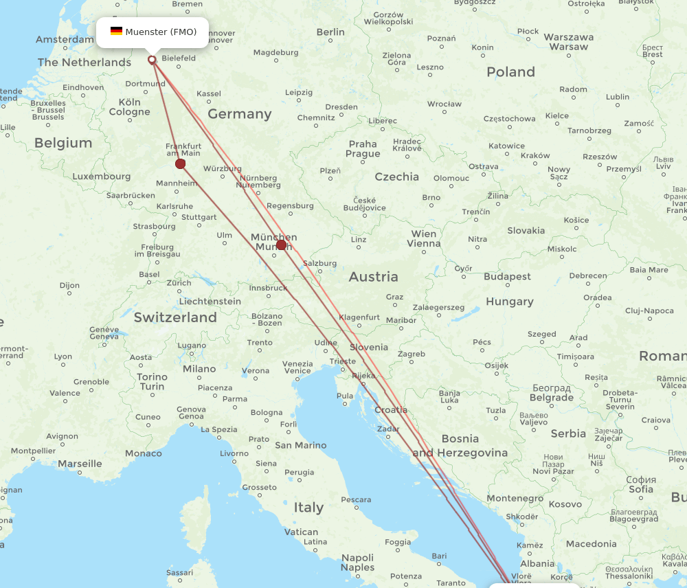 CFU-FMO flight routes