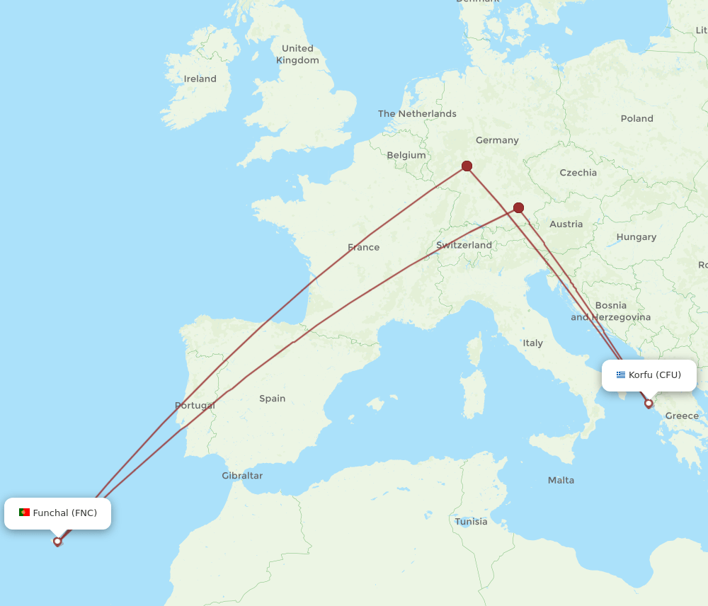 CFU-FNC flight routes