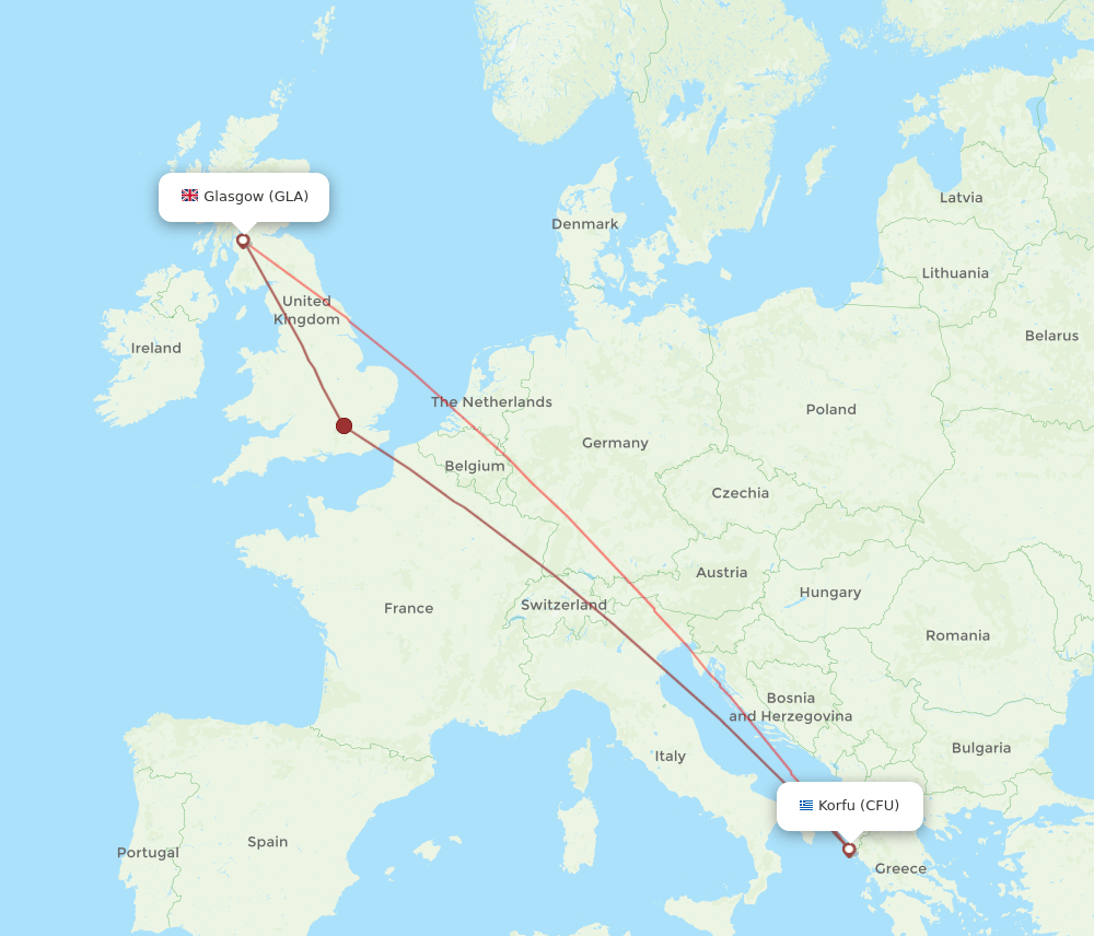 CFU-GLA flight routes