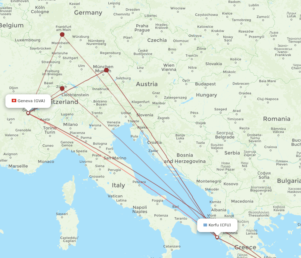 CFU-GVA flight routes