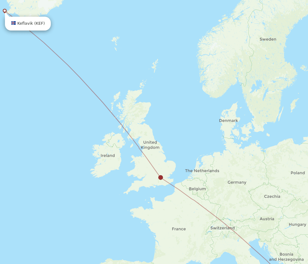 CFU-KEF flight routes